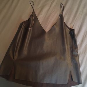 Zara pleather top
